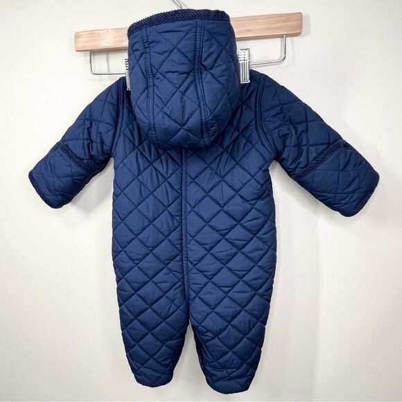 Ralph Lauren Quilted Fleece Lined Snap Closure Snow Suit 3 Months - Picture 5 of 10